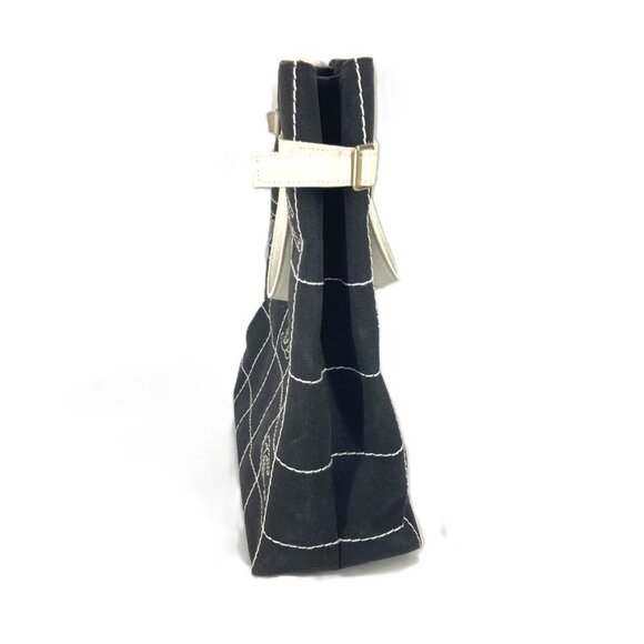 CHANEL Black Canvas Logo Shoulder Bag - Picture 4 of 16